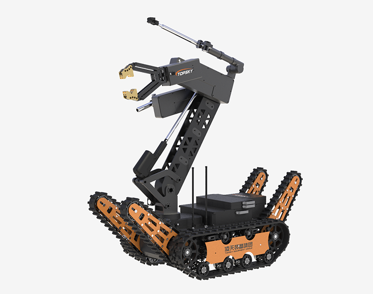 重型排爆機器人（重量650kg,夾持力120kg，前后雙擺臂）【第6代】