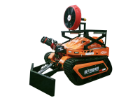 RXR-YM60000D消防排煙滅火機器人 （第4代，油動液壓，帶推鏟，可升降排煙機）