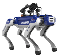 反恐防暴四足機(jī)器狗 （40kg超級(jí)大狗，第5代，自組網(wǎng)+集成一體式遙控器+雙光三軸增穩(wěn)云臺(tái)+38mm六聯(lián)發(fā)射器+捕捉網(wǎng)發(fā)射器）